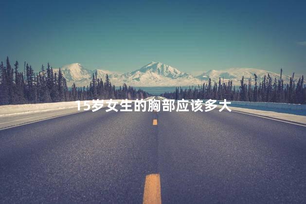15岁女生的胸部应该多大