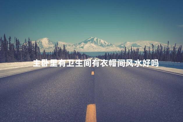 主卧里有卫生间有衣帽间风水好吗