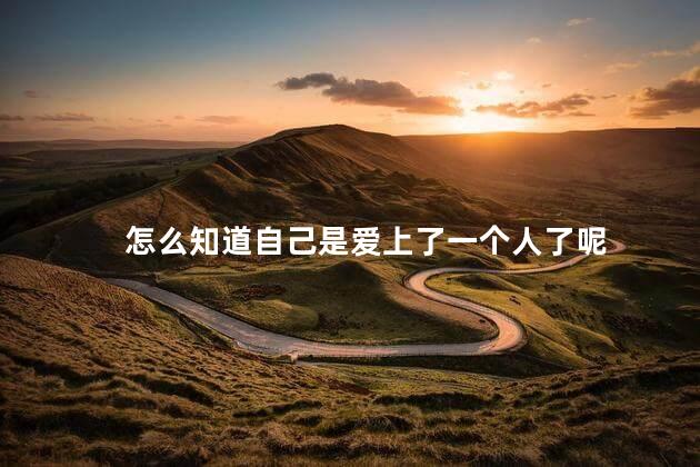 怎么知道自己是爱上了一个人了呢
