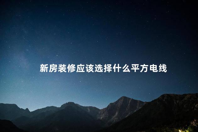 新房装修应该选择什么平方电线