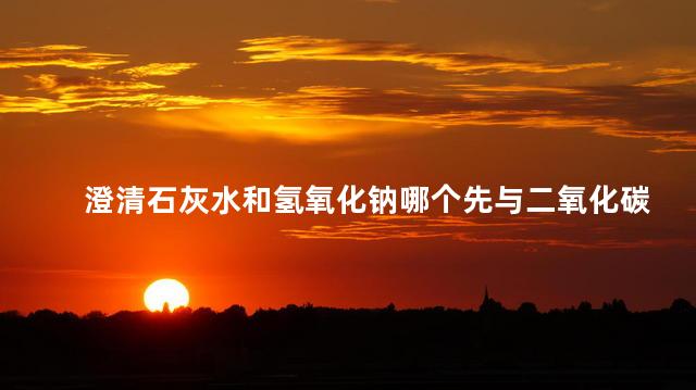澄清石灰水和氢氧化钠哪个先与二氧化碳反应