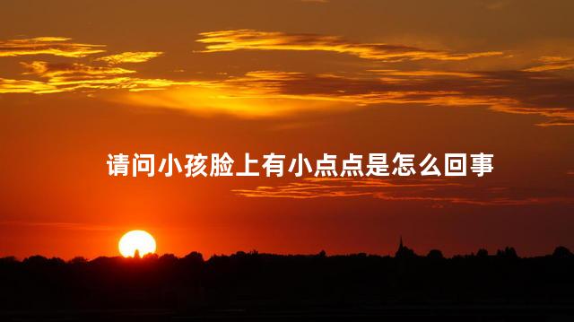 请问小孩脸上有小点点是怎么回事