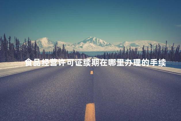 食品经营许可证续期在哪里办理的手续