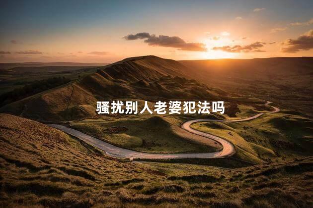 骚扰别人老婆犯法吗 骚扰别人老婆会违法吗